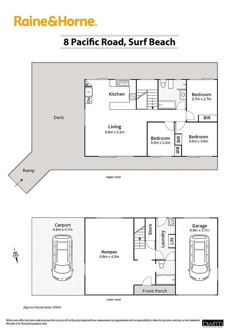 Floorplan of Homely house listing, 8 Pacific Road, Surf Beach NSW 2536