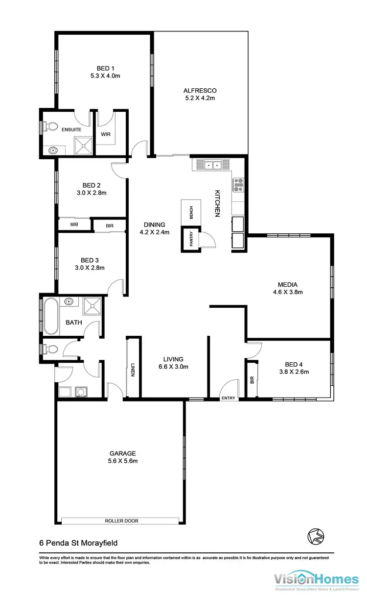 Floorplan of Homely house listing, 6 Penda Street, Morayfield QLD 4506