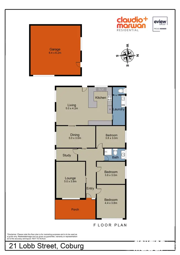 Floorplan of Homely house listing, 21 Lobb Street, Coburg VIC 3058