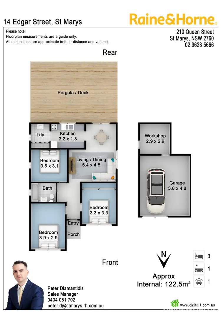 Floorplan of Homely house listing, 14 Edgar Street, St Marys NSW 2760