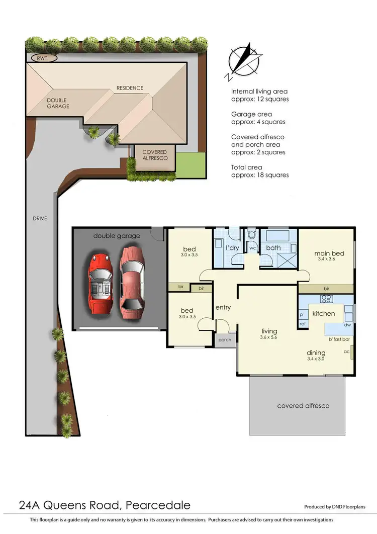 Floorplan of Homely house listing, 24A Queens Road, Pearcedale VIC 3912
