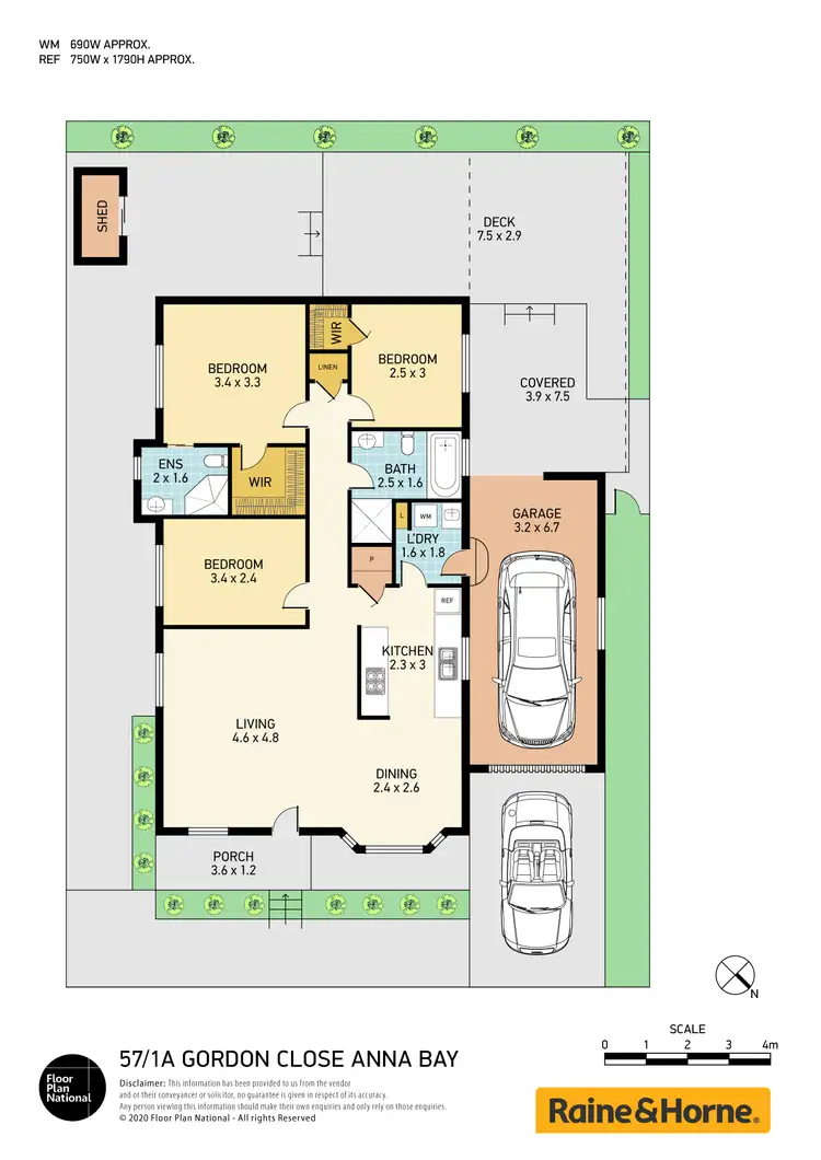 Floorplan of Homely house listing, 57/1a Gordon Close, Anna Bay NSW 2316