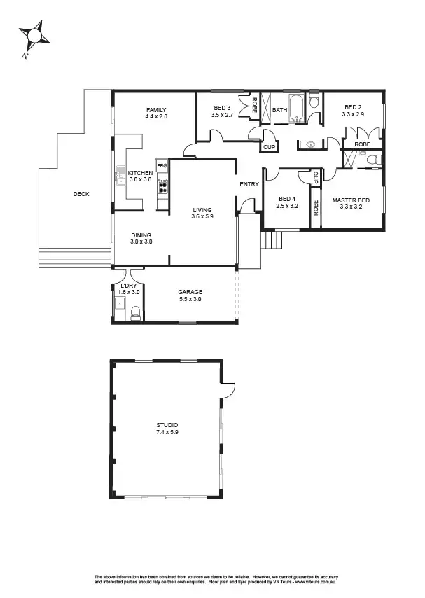 Floorplan of Homely house listing, 4 Boorana Close, Killarney Vale NSW 2261