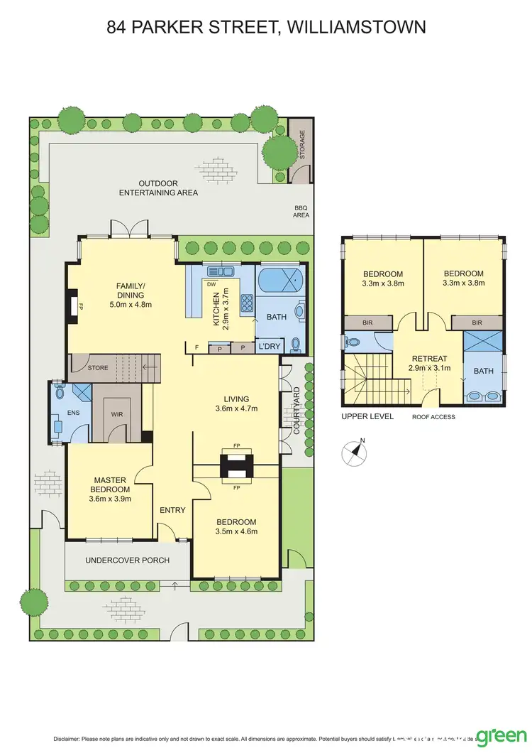 Floorplan of Homely house listing, 84 Parker Street, Williamstown VIC 3016