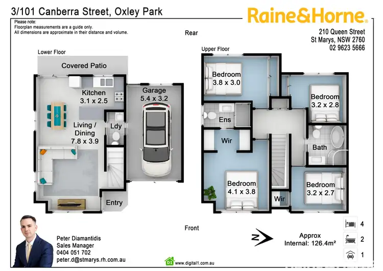 Floorplan of Homely townhouse listing, 6/101 Canberra Street, Oxley Park NSW 2760