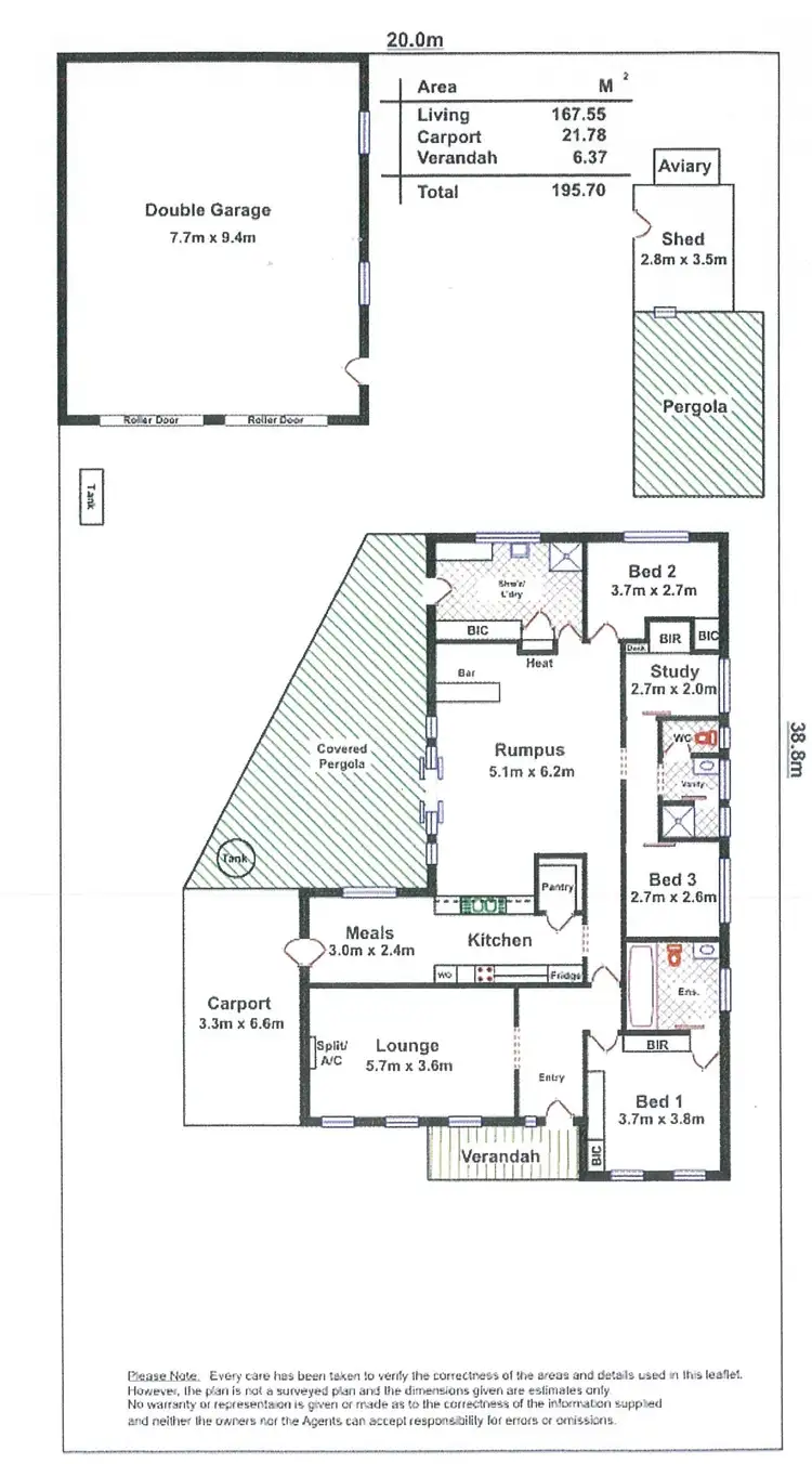 Floorplan of Homely house listing, 2 Sims Road, Aldinga Beach SA 5173