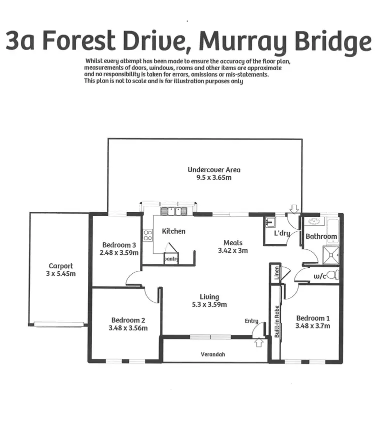 Floorplan of Homely house listing, 3A Forest Drive, Murray Bridge SA 5253