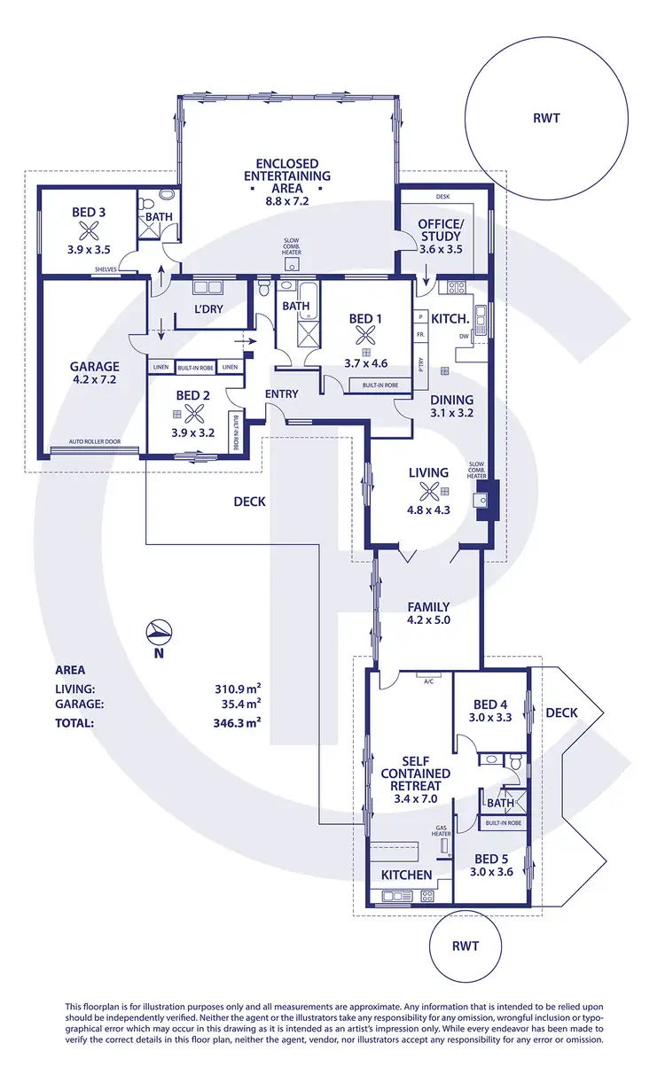 Floorplan of Homely house listing, 1366 Wellington Road, Highland Valley SA 5255