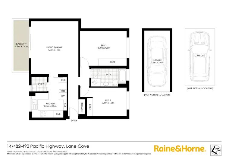 Floorplan of Homely apartment listing, 14/482 Pacific Highway, Lane Cove NSW 2066