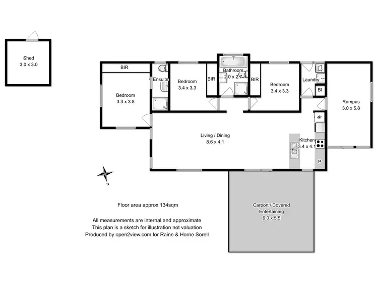 Floorplan of Homely house listing, 4B Heron Crescent, Midway Point TAS 7171