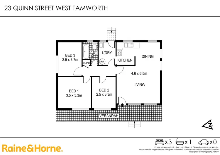 Floorplan of Homely house listing, 23 Quinn Street, Tamworth NSW 2340