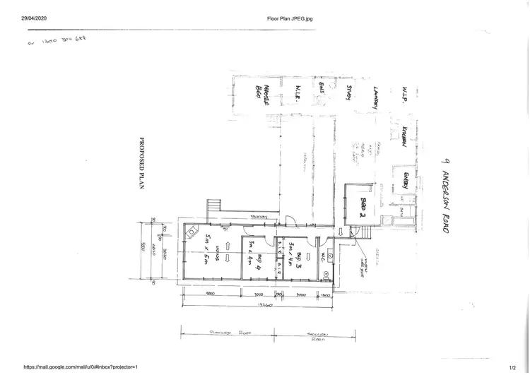 Floorplan of Homely house listing, 9 Anderson Road, Healesville VIC 3777