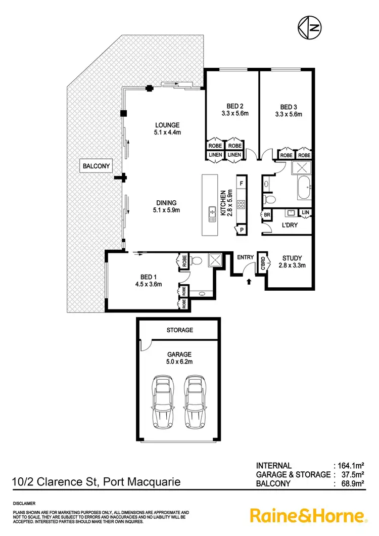 Floorplan of Homely apartment listing, 10/2 Clarence Street, Port Macquarie NSW 2444