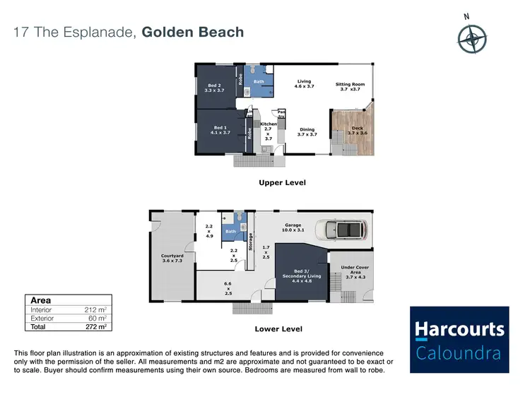 Floorplan of Homely house listing, 17 Esplanade, Golden Beach QLD 4551