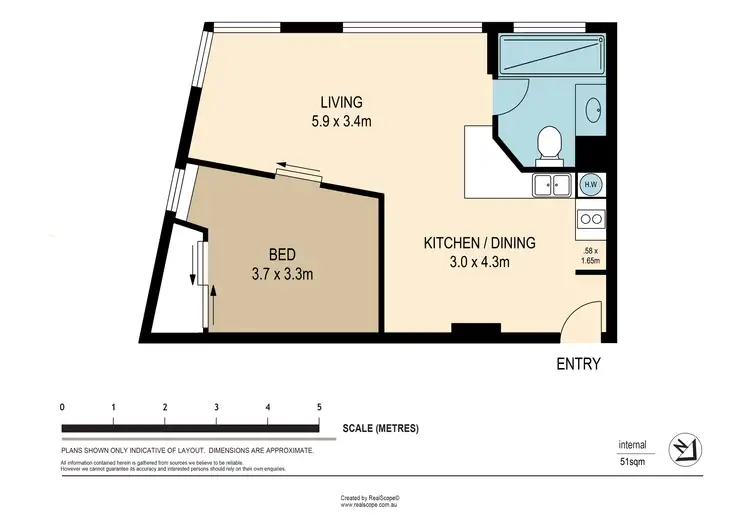 Floorplan of Homely apartment listing, 85/293 North Quay, Brisbane City QLD 4000