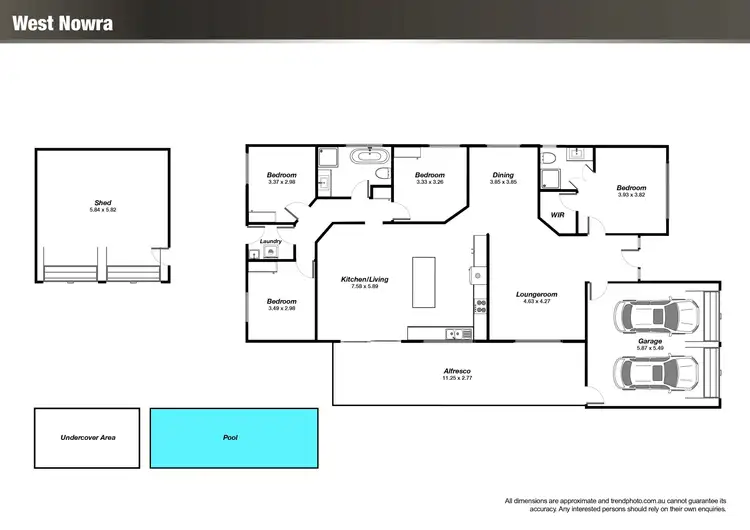 Floorplan of Homely house listing, 14 Lightwood Drive, West Nowra NSW 2541