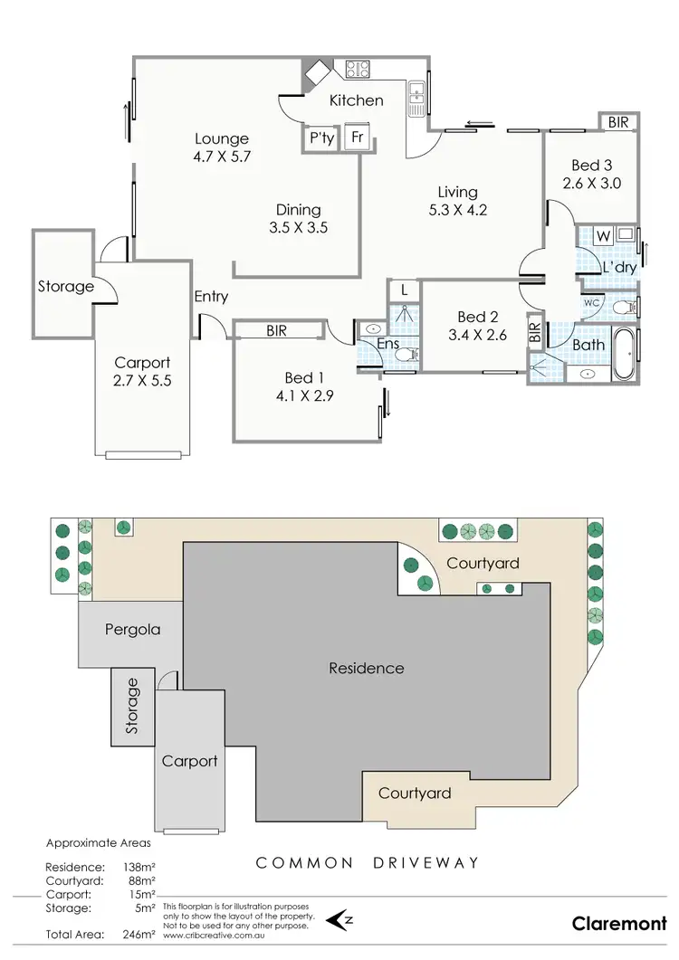 Floorplan of Homely house listing, 2/52 Second Avenue, Claremont WA 6010