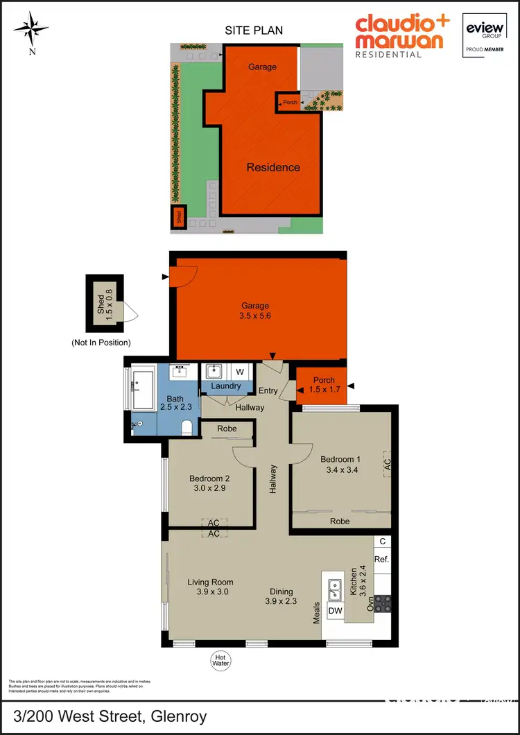 Floorplan of Homely villa listing, 3/200 West Street, Glenroy VIC 3046