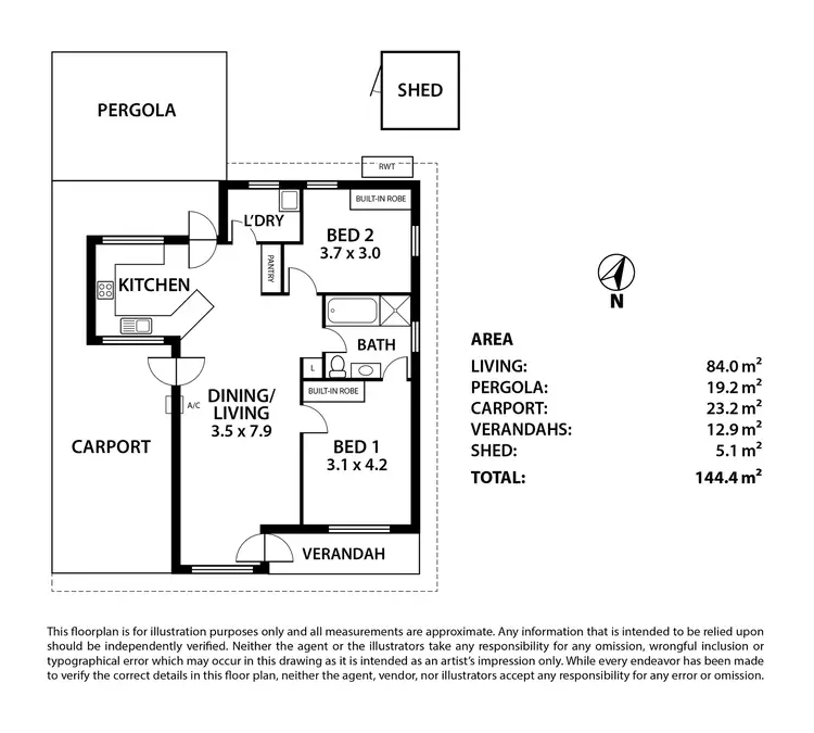 Floorplan of Homely house listing, 3/2A Angas Place, Strathalbyn SA 5255