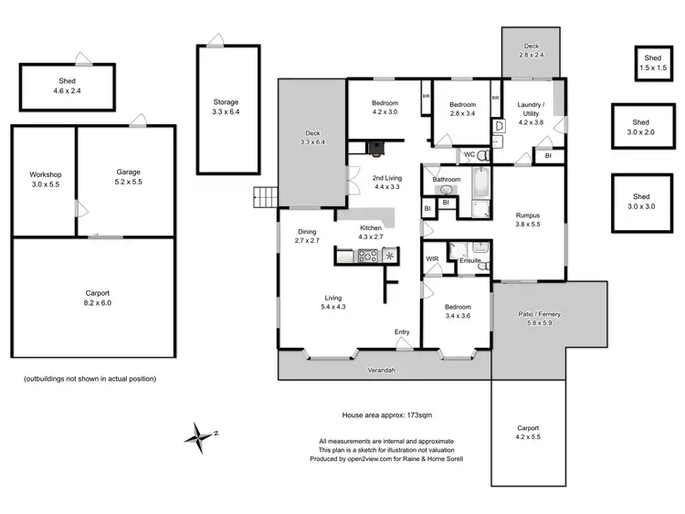 Floorplan of Homely house listing, 15 Wards Avenue, Lewisham TAS 7173