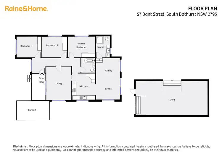 Floorplan of Homely house listing, 57 Bant Street, South Bathurst NSW 2795