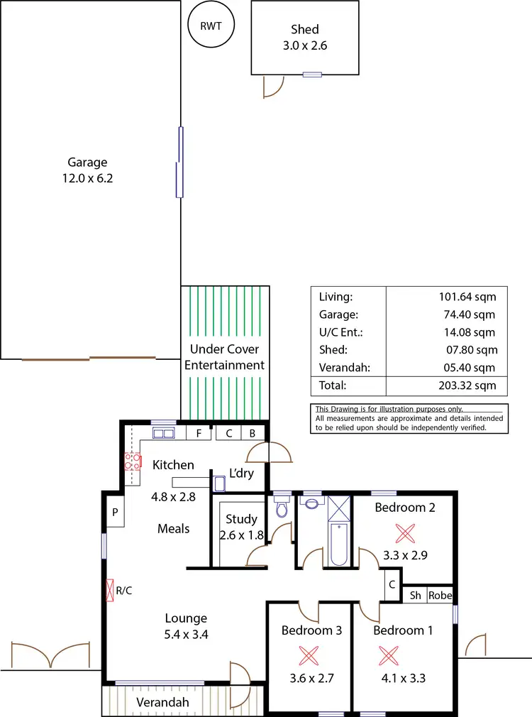 Floorplan of Homely house listing, 23 Darren Avenue, Ingle Farm SA 5098