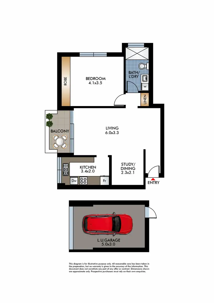 Floorplan of Homely apartment listing, 3/19-25 Flood Street, Bondi NSW 2026