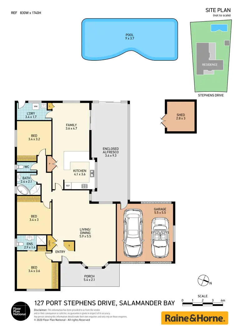 Floorplan of Homely house listing, 127 Port Stephens Drive, Salamander Bay NSW 2317
