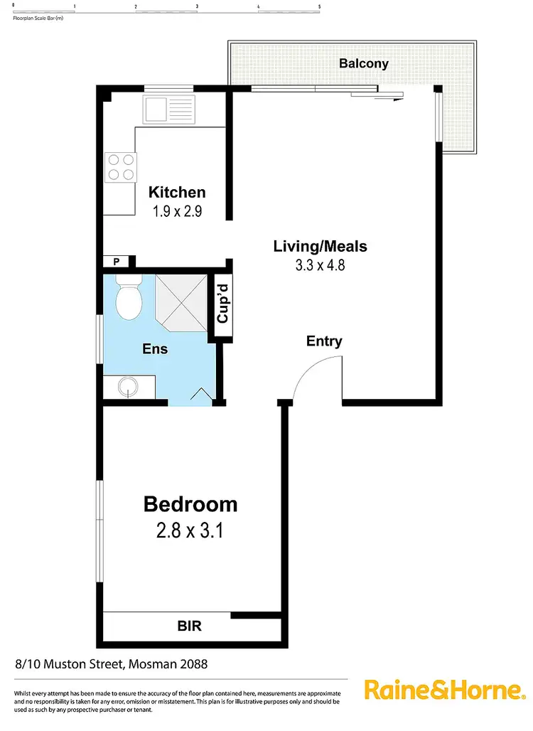 Floorplan of Homely apartment listing, 8/10 Muston Street, Mosman NSW 2088