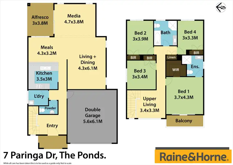 Floorplan of Homely house listing, 7 Paringa Drive, The Ponds NSW 2769