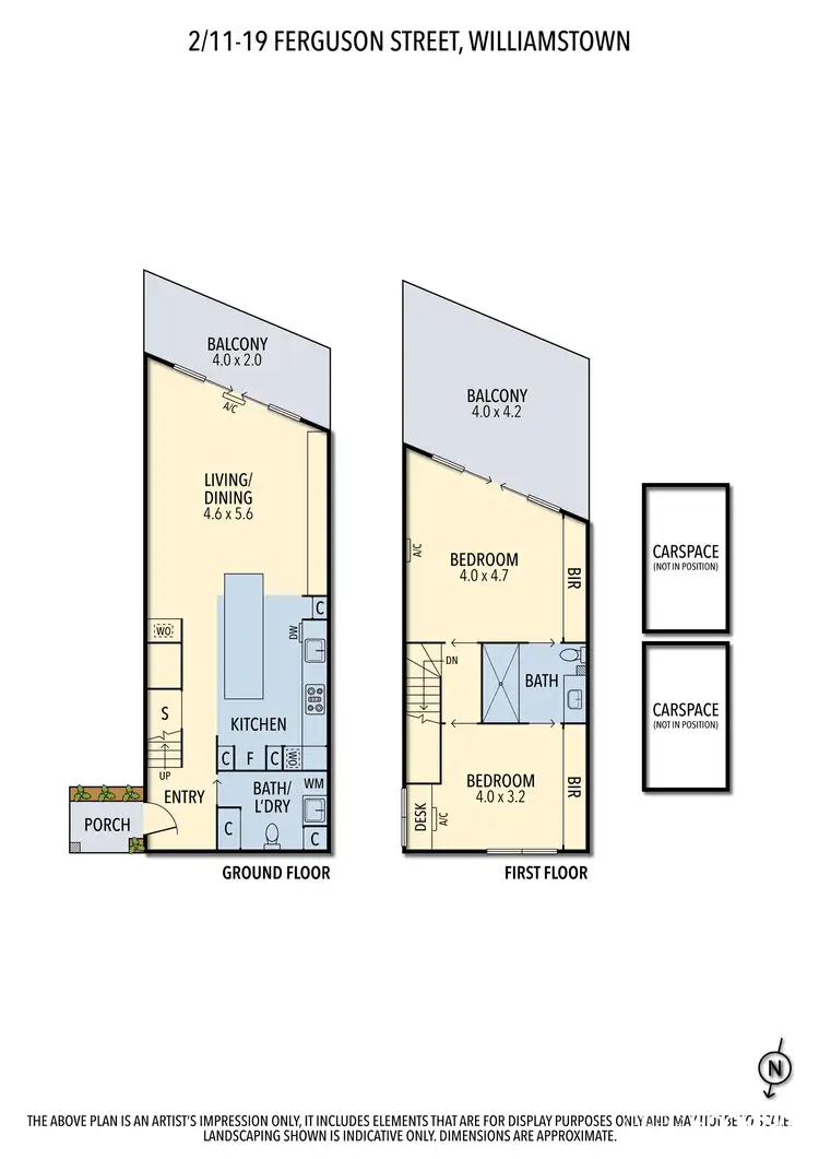 Floorplan of Homely apartment listing, 2/11-19 Ferguson Street, Williamstown VIC 3016