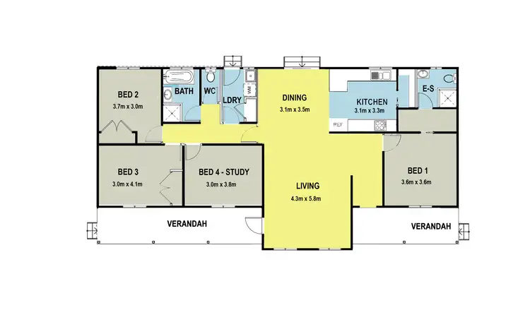 Floorplan of Homely house listing, 10 Grant Crescent, Healesville VIC 3777