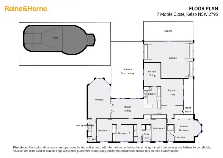 Floorplan of Homely house listing, 7 Maple Close, Kelso NSW 2795