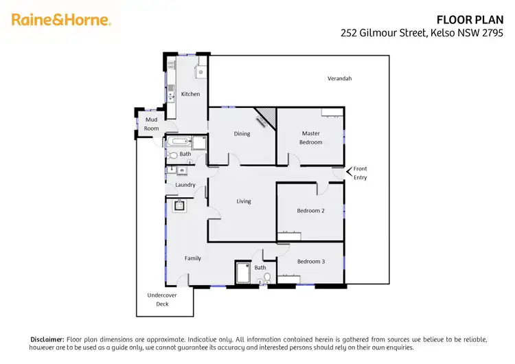 Floorplan of Homely house listing, 252 Gilmour Street, Kelso NSW 2795