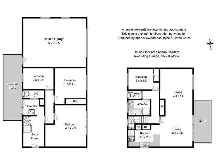 Floorplan of Homely house listing, 7 Hurst Street, Lewisham TAS 7173