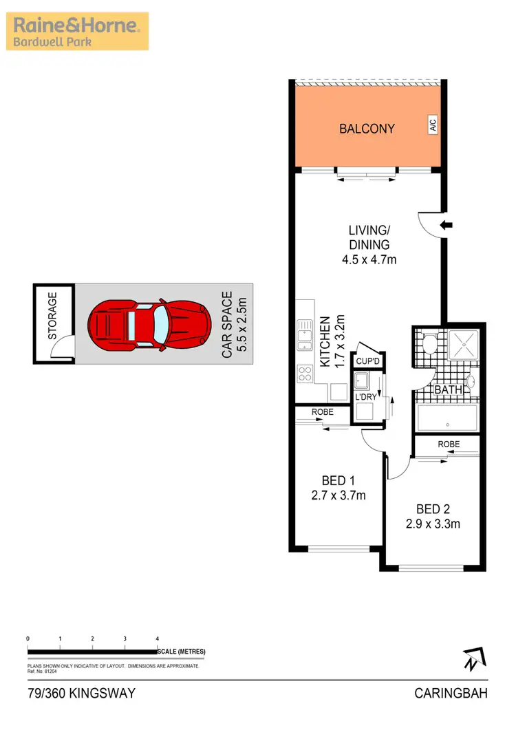 Floorplan of Homely apartment listing, 79/352-360 Kingsway, Caringbah NSW 2229