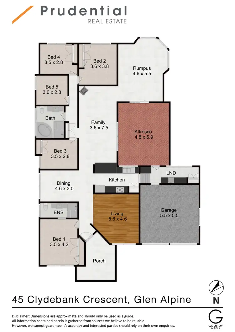 Floorplan of Homely house listing, 45 Clydebank Crescent, Glen Alpine NSW 2560