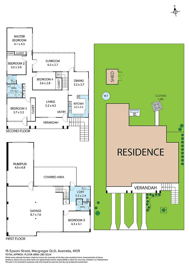 Floorplan of Homely house listing, 15 Epsom Street, Macgregor QLD 4109