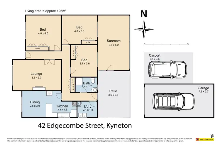 Floorplan of Homely house listing, 42 Edgecombe Street, Kyneton VIC 3444