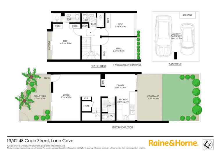 Floorplan of Homely townhouse listing, 13/42-48 Cope Street, Lane Cove NSW 2066
