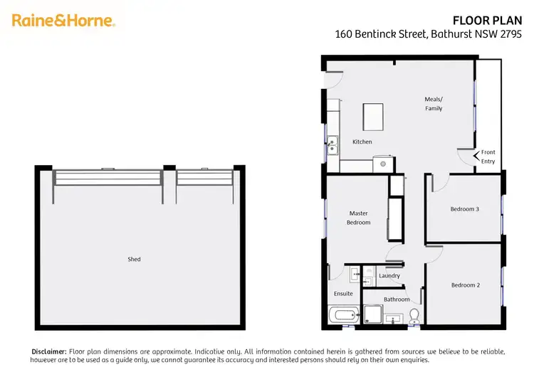 Floorplan of Homely house listing, 160 Bentinck Street, Bathurst NSW 2795