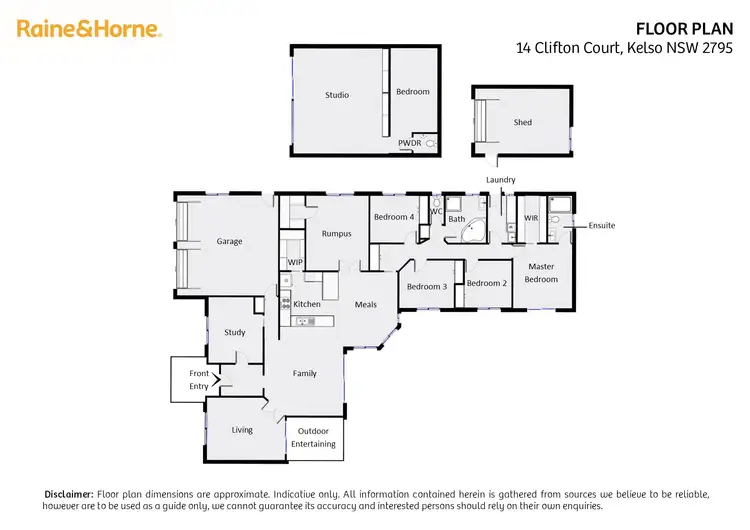 Floorplan of Homely house listing, 14 Clifton Court, Kelso NSW 2795