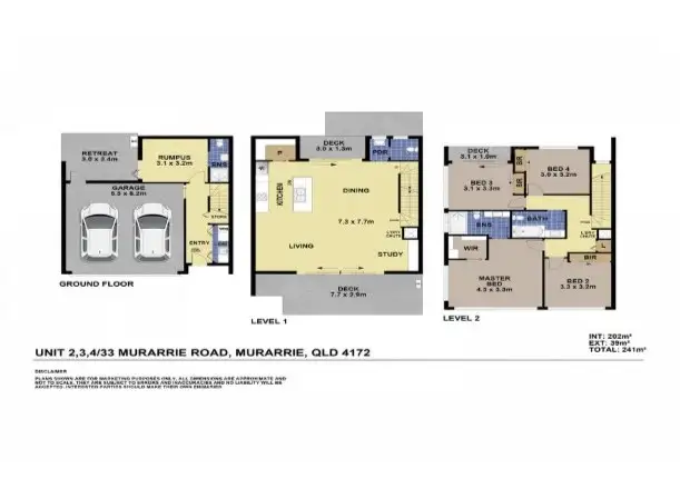 Floorplan of Homely townhouse listing, 4/33 Murarrie Road, Murarrie QLD 4172
