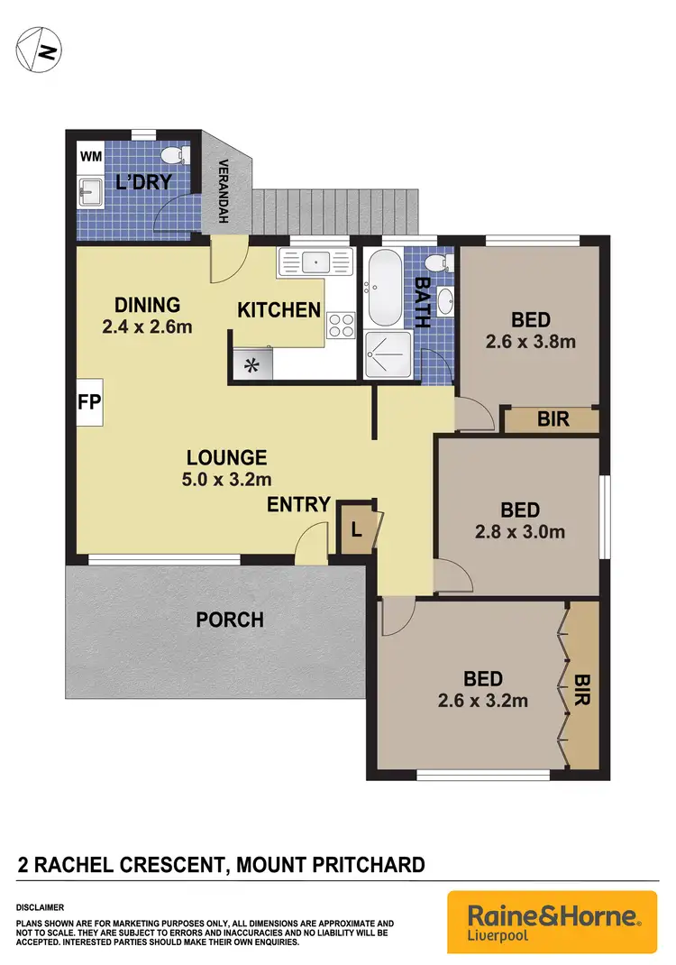 Floorplan of Homely house listing, 2 Rachel Crescent, Mount Pritchard NSW 2170