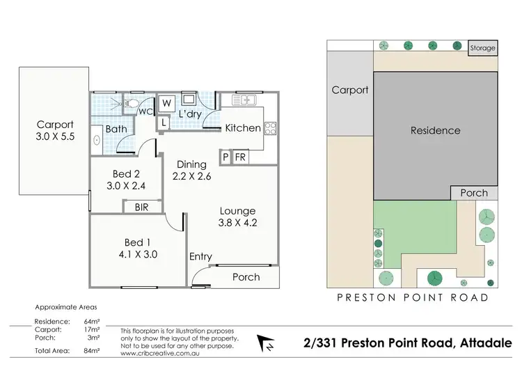 Floorplan of Homely house listing, 2/331 Preston Point Road, Attadale WA 6156
