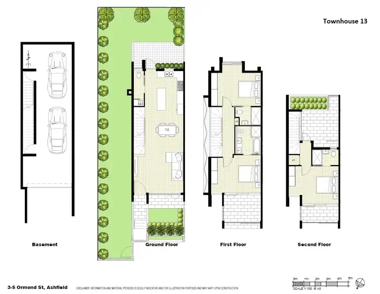 Floorplan of Homely townhouse listing, 13/3 Ormond Street, Ashfield NSW 2131