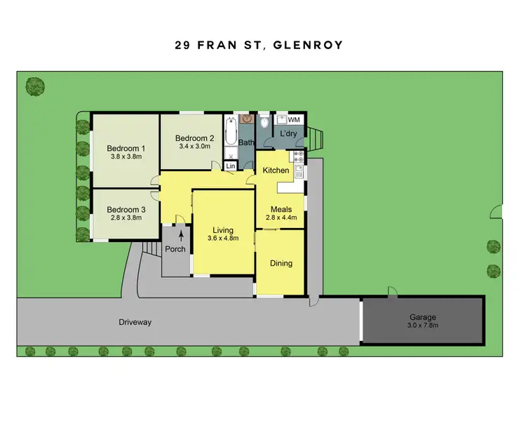 Floorplan of Homely house listing, 29 Fran Street, Glenroy VIC 3046