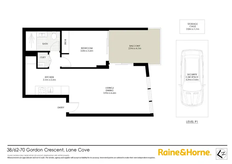 Floorplan of Homely apartment listing, 38/62-70 Gordon Crescent, Lane Cove NSW 2066