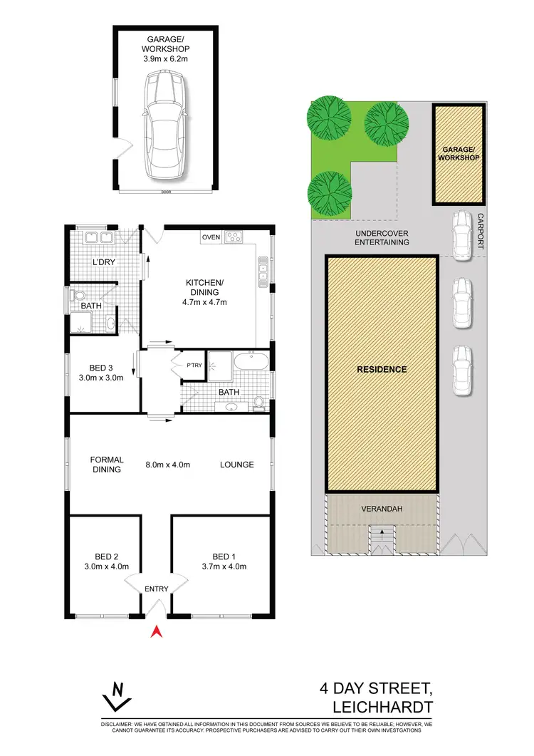 Floorplan of Homely house listing, 4 Day Street, Leichhardt NSW 2040