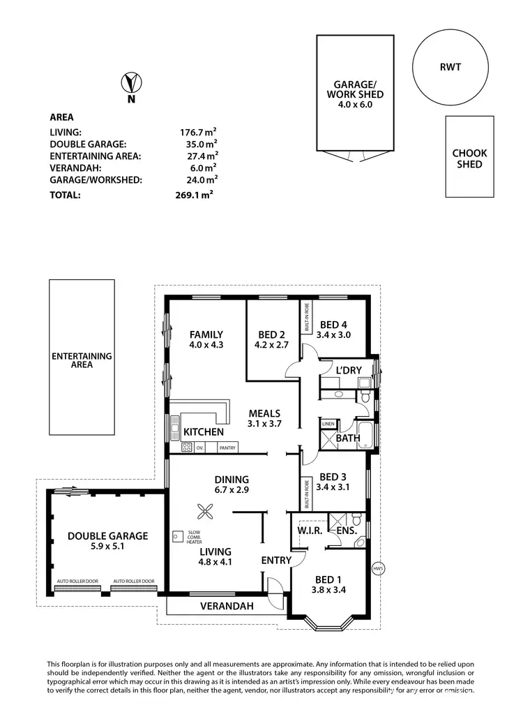 Floorplan of Homely house listing, 26 Mill Street, Meadows SA 5201